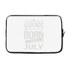 legends are born in july Laptop sleeve