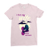 to the moon and back Ladies Fitted T-Shirt