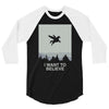 i want to believe 2 3/4 Sleeve Shirt