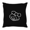 pig funny Throw Pillow