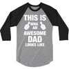 new daddy christmas funny 3/4 Sleeve Shirt