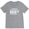 beer drinkers beer diet balance V-Neck Tee