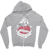 bad cat   gatos locos Zipper Hoodie