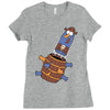 pop up knuckles1 Ladies Fitted T-Shirt