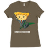 what's in his briefqueso Ladies Fitted T-Shirt