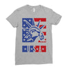 usa 2 Ladies Fitted T-Shirt