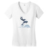 dolphin rider Women's V-Neck T-Shirt