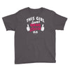 this girl loves drag racing Youth Tee