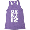 is my birthday ok Racerback Tank