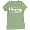 money can't buy you happyness, but hookers and coke don't make me sad Ladies Fitted T-Shirt