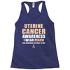 Uterine Cancer Awareness I Wear Peach For Some Special To Me Racerback Tank