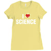 i love science Ladies Fitted T-Shirt