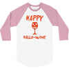 halloween happy hallowine 3/4 Sleeve Shirt