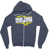 may the mass times force acceleration be with you funny Zipper Hoodie