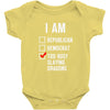 republican, democrat, busy slaying dragons fantasy Baby Onesie