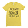 take naps Ladies Fitted T-Shirt