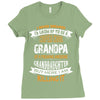 Super Cool Grandpa Of A Freaking Awesome Granddaughter Ladies Fitted T-Shirt