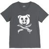 pig bacon cross bones pirate V-Neck Tee