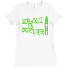 relax&amp;#vape Ladies Fitted T-Shirt