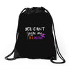 you can't scare me i'm a mother Drawstring Bags