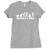 evolution of a zombie Ladies Fitted T-Shirt