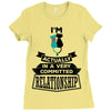 I Am Cat Actually In A Very Commited Relationship Ladies Fitted T-Shirt