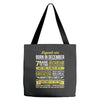 Legends Are Born In December, Born In December Tote Bags
