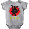 love ninja monkey banana Baby Bodysuit