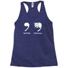 apostrophe catastrophe Racerback Tank