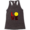 love softball Racerback Tank