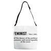 Feminist Noun Adjustable Strap Totes