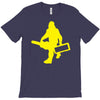 sasquatch guitar gear  funny bigfoot yeti comic monster retro T-Shirt