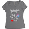 Our Family is Growing Women's Triblend Scoop T-shirt