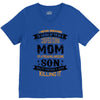 Super Cool Mom Of A Freaking Awesome Son V-Neck Tee