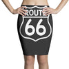 route 66 stampa bianca starda america sport Pencil Skirts