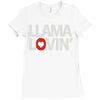 llama lovin' lover Ladies Fitted T-Shirt
