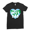 World's Best Dad Looks Like Ladies Fitted T-Shirt