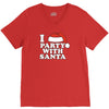 I Love Party With Santa V-Neck Tee