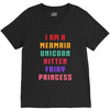 i am a mermaid unicorn kitten fairy princess V-Neck Tee