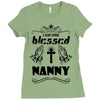 I Am One Blessed Nanny Ladies Fitted T-Shirt