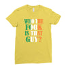 WHO THE FOOK IS THAT GUY Ladies Fitted T-Shirt