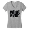 whatever (2) Women's V-Neck T-Shirt