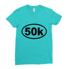 ultra 50k oval Ladies Fitted T-Shirt