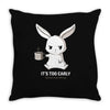 too early (black) Throw Pillow