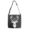 Deer With Diamond Adjustable Strap Totes