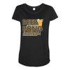 beer pong Maternity Scoop Neck T-shirt