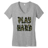 Play Hard Women's V-Neck T-Shirt