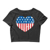 usa flag 2 Crop Top