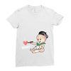 Cute Baby Painter's Mom Love Ladies Fitted T-Shirt