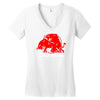 bad bull Women's V-Neck T-Shirt